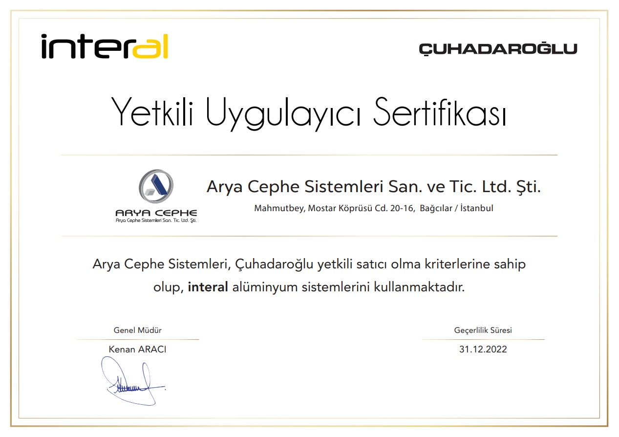 Çuhadaroğlu Yetkili Uygulayıcı Bayisiyiz